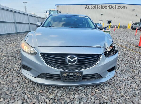 JM1GL1V52H1127578 2017 MAZDA 6 Silver Widok z przodu
