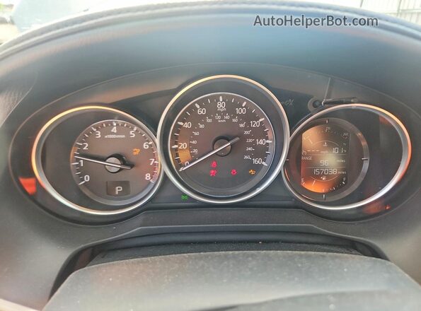 JM1GL1V52H1127578 2017 MAZDA 6 Silver Widok zestawu wskaźników
