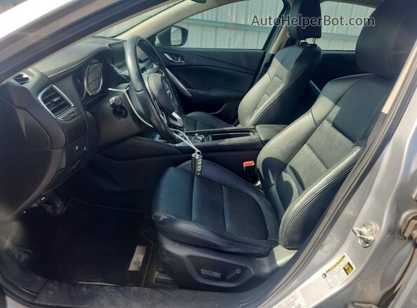 JM1GL1V52H1127578 2017 MAZDA 6 Silver Widok wnętrza z przodu