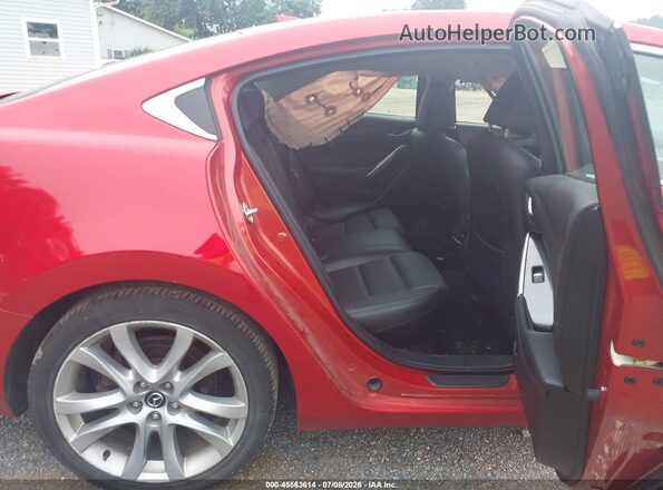 JM1GL1V53H1102334 2017 MAZDA 6 Red VIN კოდის სტიკერის ხედი