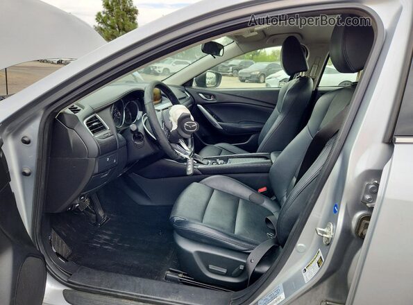 JM1GL1V53H1103953 2017 MAZDA 6 Gray Widok wnętrza z przodu