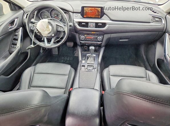 JM1GL1V53H1103953 2017 MAZDA 6 Gray Widok deski rozdzielczej