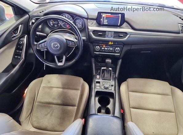 JM1GL1V53H1119330 2017 MAZDA 6 Red წინა პანელის ხედი