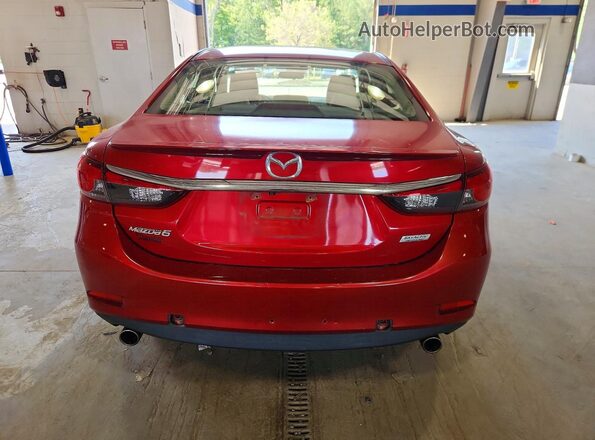 JM1GL1V53H1119330 2017 MAZDA 6 Red უკანა ხედი