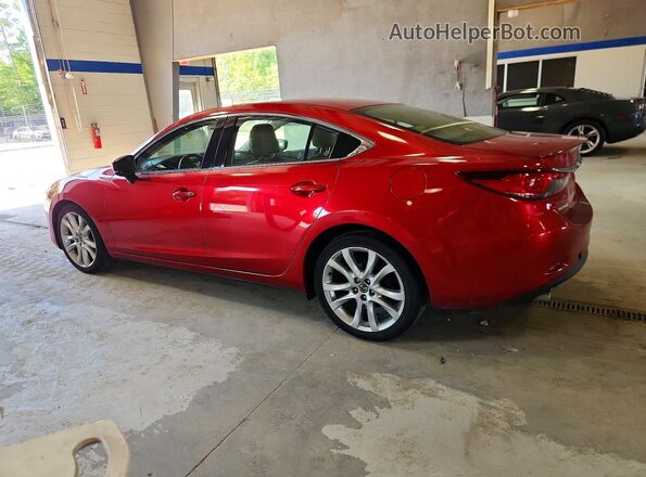 JM1GL1V53H1119330 2017 MAZDA 6 Red უკანა მარცხენა