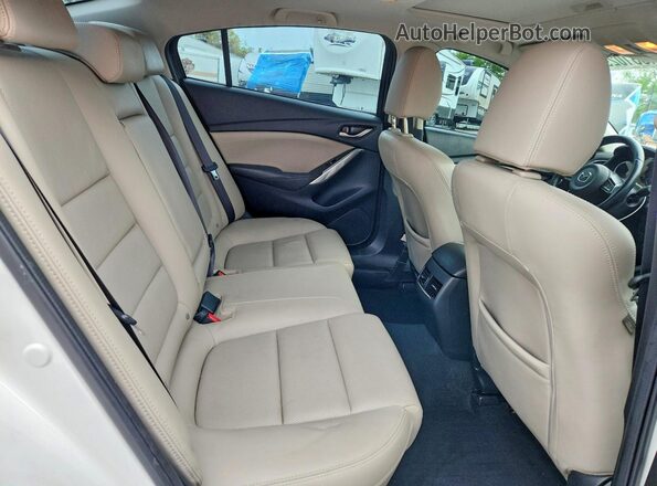 JM1GL1V53H1125614 2017 MAZDA 6 White Rear seats view