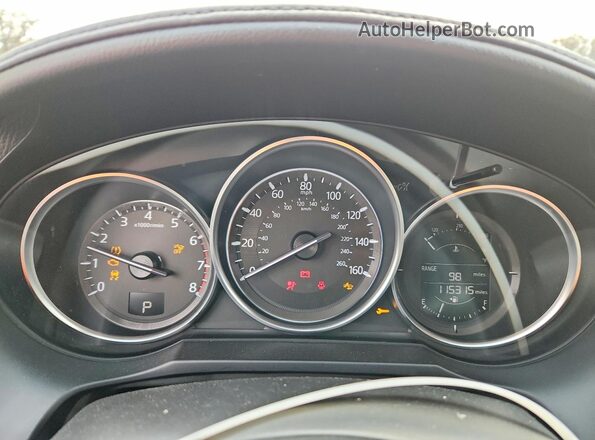 JM1GL1V53H1125614 2017 MAZDA 6 White Instrument cluster view
