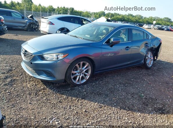 JM1GL1V53H1145703 2017 MAZDA 6 Blue Przód lewy
