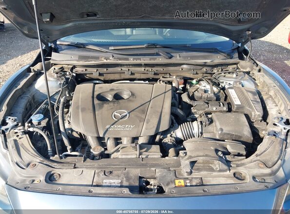 JM1GL1V53H1145703 2017 MAZDA 6 Blue Widok z tyłu