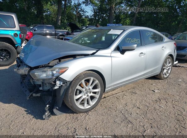 JM1GL1V53H1155129 2017 MAZDA 6 Silver Przód lewy