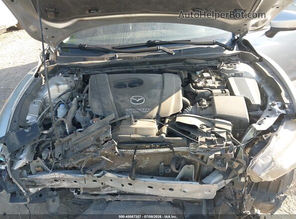 JM1GL1V53H1155129 2017 MAZDA 6 Silver Widok z tyłu