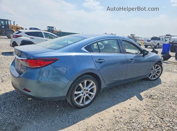 JM1GL1V54H1114914 2017 MAZDA 6 Синий Задняя правая четверть