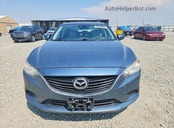 JM1GL1V54H1114914 2017 MAZDA 6 Синий Вид спереди