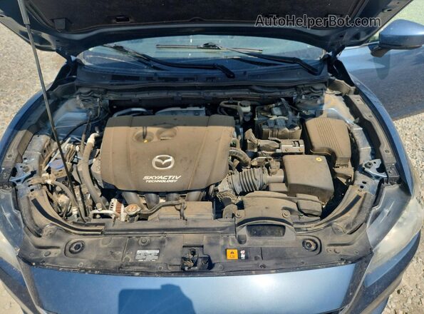 JM1GL1V54H1114914 2017 MAZDA 6 Синий Вид задней части салона