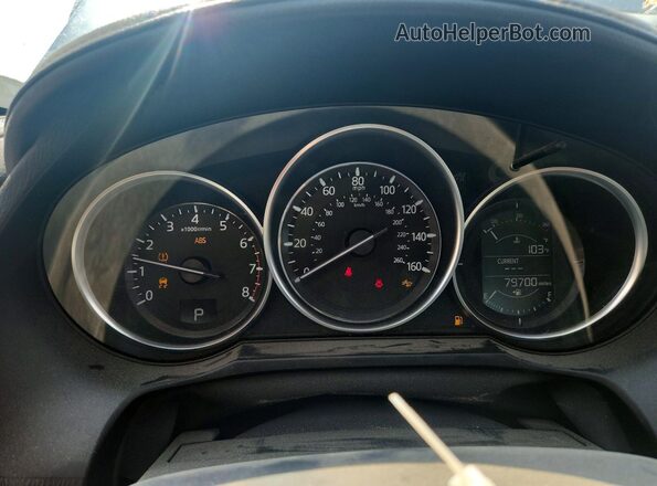 JM1GL1V54H1114914 2017 MAZDA 6 Синий Вид щитка приборов