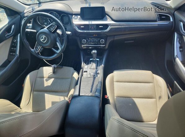 JM1GL1V54H1114914 2017 MAZDA 6 Синий Вид панели приборов