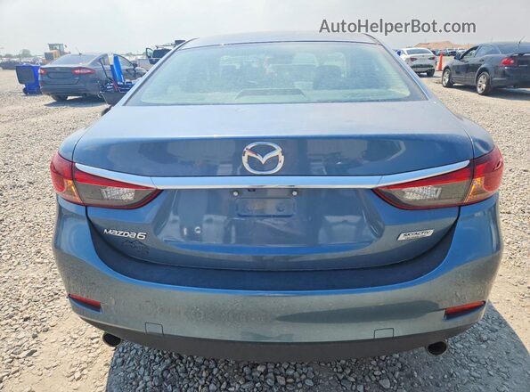 JM1GL1V54H1114914 2017 MAZDA 6 Синий Вид сзади