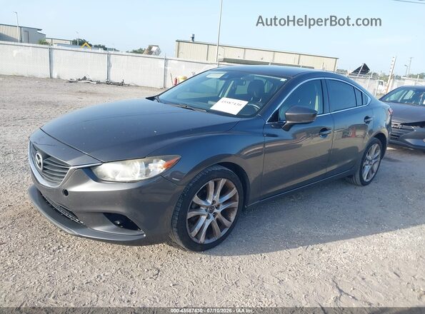 JM1GL1V55H1115098 2017 MAZDA 6 Gray წინა მარცხენა ხედი სამი მეოთხედიდან
