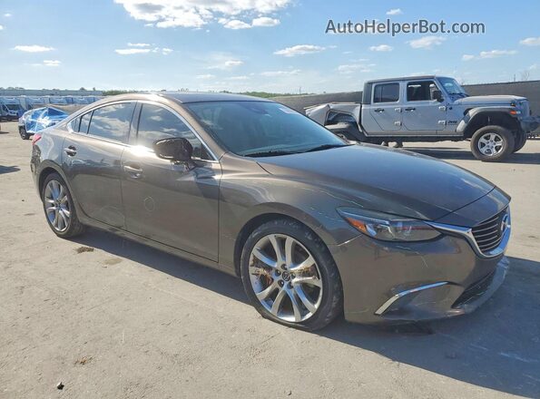 JM1GL1V55H1124240 2017 MAZDA 6 Brown Առջևի աջ