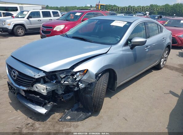 JM1GL1V55H1133603 2017 MAZDA 6 Gray წინა მარცხენა ხედი სამი მეოთხედიდან
