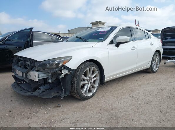 JM1GL1V56H1103834 2017 MAZDA 6 White Vista tres cuartos delantera izquierda