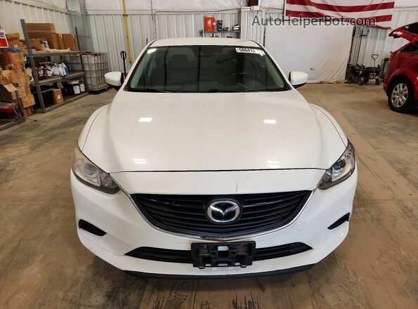 JM1GL1V56H1130046 2017 MAZDA 6 White წინა ხედი