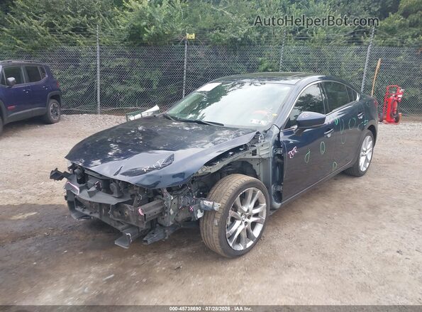 JM1GL1V56H1139765 2017 MAZDA 6 Blue წინა მარცხენა ხედი სამი მეოთხედიდან
