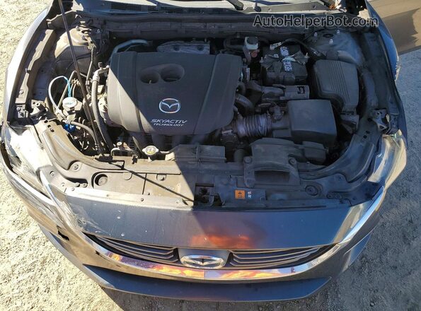 JM1GL1V57H1111926 2017 MAZDA 6 Gray Widok wnętrza z tyłu