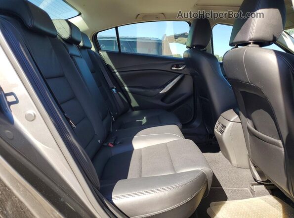 JM1GL1V57H1111926 2017 MAZDA 6 Gray Widok tylnych siedzeń