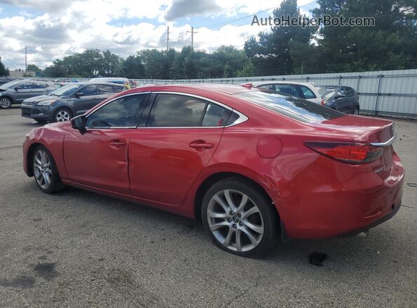 JM1GL1V58H1135426 2017 MAZDA 6 Red Vista de la etiqueta del VIN