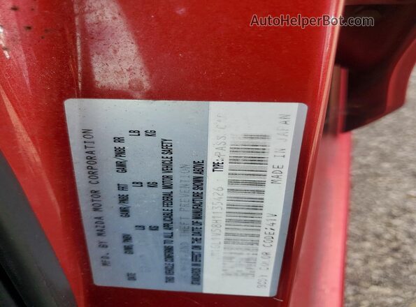 JM1GL1V58H1135426 2017 MAZDA 6 Red Vista del compartimento del motor