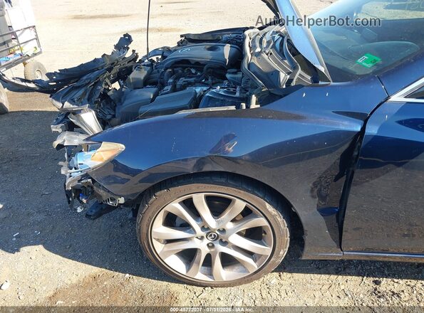 JM1GL1V58H1155496 2017 MAZDA 6 Blue Դիմացի տեսք