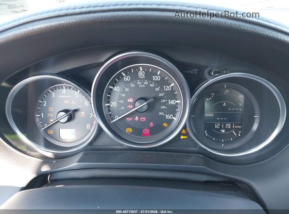 JM1GL1V58H1155496 2017 MAZDA 6 Blue Հետևի նստատեղերի տեսք