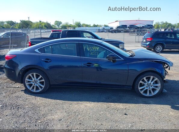 JM1GL1V58H1155496 2017 MAZDA 6 Blue Սալոնի հետևի տեսք
