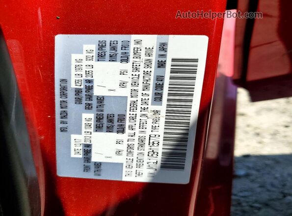 JM1GL1V59H1155779 2017 MAZDA 6 Red VIN კოდის სტიკერის ხედი