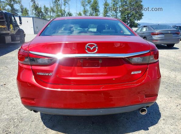 JM1GL1V59H1155779 2017 MAZDA 6 Red უკანა ხედი