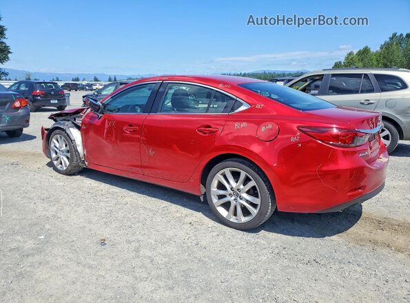 JM1GL1V59H1155779 2017 MAZDA 6 Red უკანა მარცხენა
