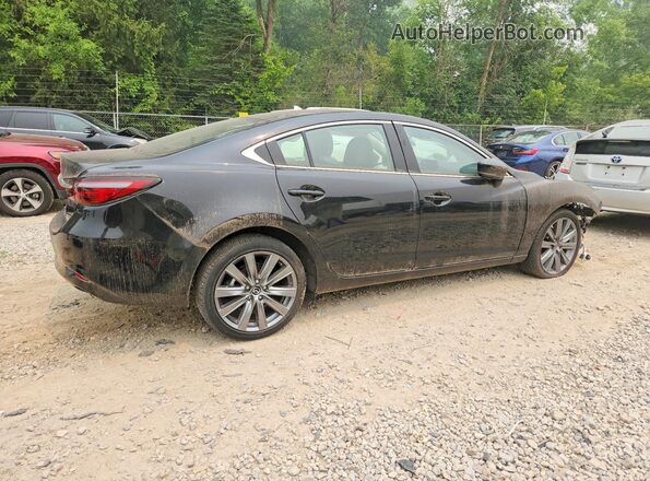 JM1GL1VM0M1607927 2021 MAZDA 6 Black Հետևի աջ