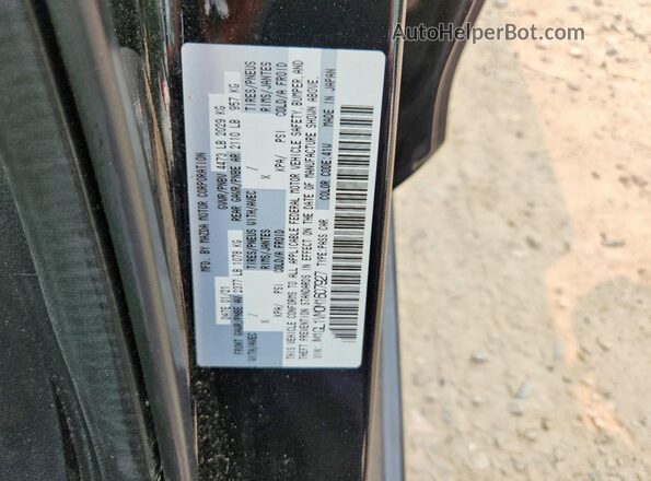 JM1GL1VM0M1607927 2021 MAZDA 6 Black Շարժիչի բաժամունքի տեսք