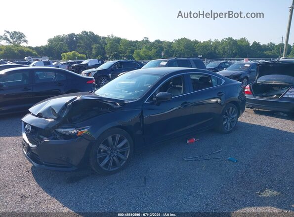 JM1GL1VM0M1619088 2021 MAZDA 6 Черный Передняя левая четверть