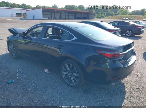 JM1GL1VM0M1619088 2021 MAZDA 6 Черный Задняя левая четверть
