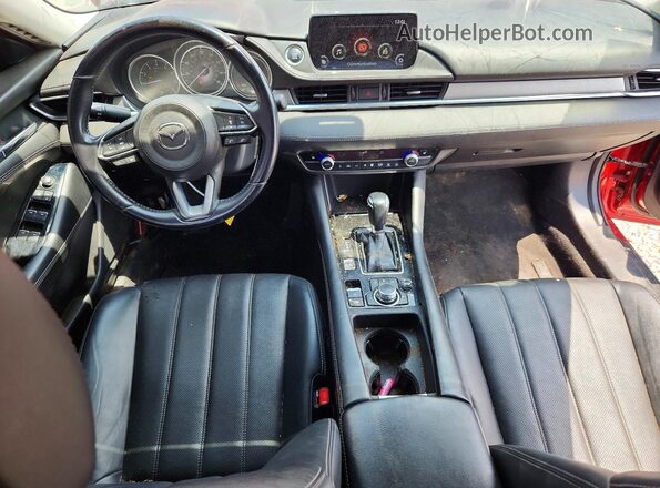 JM1GL1VM1K1501063 2019 MAZDA 6 Red Առջևի վահանակի տեսք