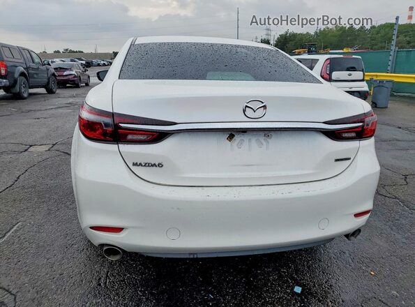 JM1GL1VM1M1603773 2021 MAZDA 6 White Հետևի տեսք