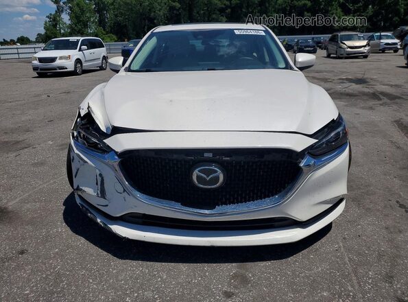 JM1GL1VM1M1614272 2021 MAZDA 6 White Front view