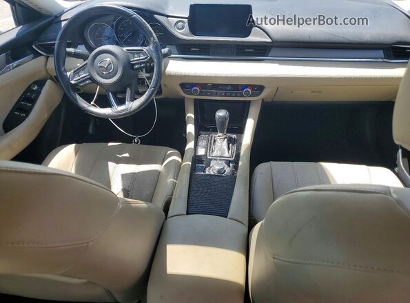 JM1GL1VM1M1614272 2021 MAZDA 6 White Dashboard view