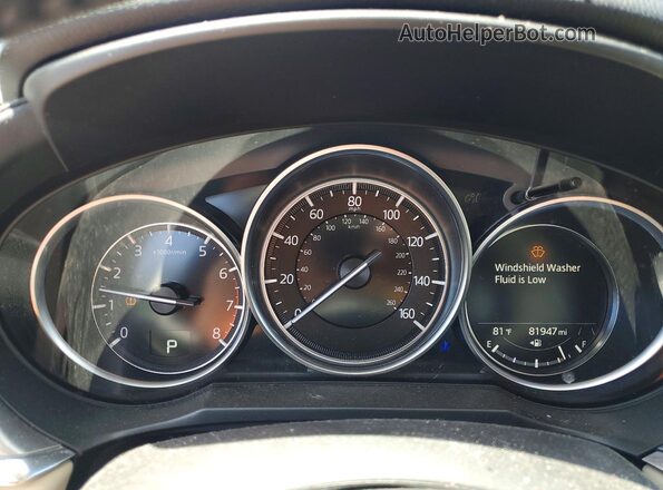 JM1GL1VM1M1614272 2021 MAZDA 6 White Instrument cluster view