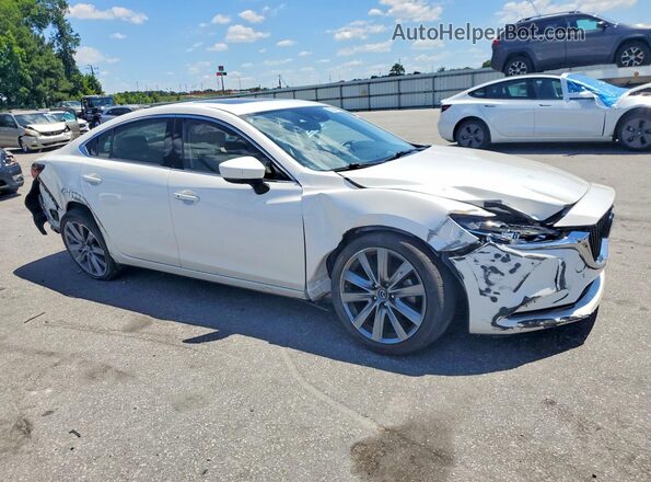 JM1GL1VM1M1614272 2021 MAZDA 6 White Front right