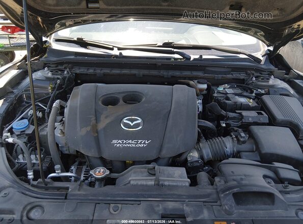 JM1GL1VM2J1314400 2018 MAZDA 6 Black Вид ззаду