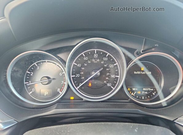 JM1GL1VM2J1323565 2018 MAZDA 6 Silver Vista del cuadro de instrumentos
