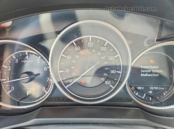 JM1GL1VM2J1332217 2018 MAZDA 6 White Instrument cluster view